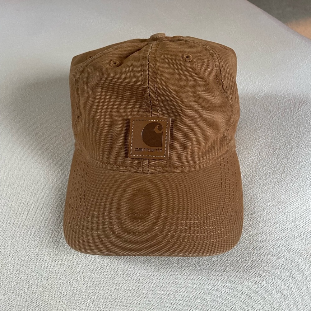Carhartt Brown Canvas Hat Classic Workwear Style